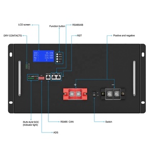 Yabo แบตเตอรี่ลิเธียมเหล็กฟอสเฟตเหมาะสำหรับระบบพลังงานแสงอาทิตย์51.2V 150Ah 100Ah 280Ah แบตเตอรี่ลิเธียม200Ah 48V - Product Image 4