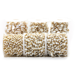 Cadenas <span class=keywords><strong>de</strong></span> cuentas <span class=keywords><strong>de</strong></span> acero inoxidable con forma <span class=keywords><strong>de</strong></span> corazón, flores, luna, estrella y conchas marinas para la fabricación <span class=keywords><strong>de</strong></span> joyería, accesorios y piezas al por mayor. - Product Image 4