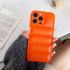 Cao Cấp Điện Thoại Pouch Xuống Áo Khoác Trường Hợp Ánh Sáng Mùa Đông Mềm TPU Điện Thoại Trường Hợp Đối Với iPhone 15 14 13 12 11 Xs XR 8 7 <span class=keywords><strong>6</strong></span> Cộng Với - Product Image 4