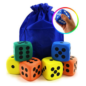 6 pcs/सेट कस्टम रंग पर्यावरण के अनुकूल गैर विषैले एवा फोम डाइस परिवार के भंडारण बैग बच्चों को नरम खेल उपकरण सेट करता है - Product Image 2