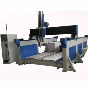 เครื่องแกะสลักโฟม CNC 4 แกน ขนาดใหญ่ สำหรับงานแกะสลัก ตัด และกัด พร้อมเครื่องยนต์ Syntec AC380V/50HZ ความละเอียด 0.1 มม. แบบเดี่ยว - Product Image 1