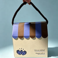 Adorable boîte cadeau en forme de maison pour desserts et biscuits, emballage cadeau polyvalent pour les fêtes