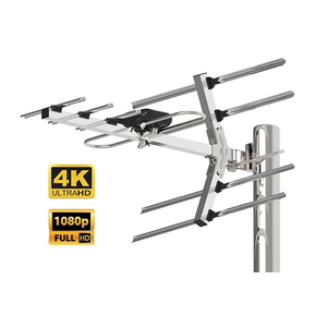 เสาอากาศทีวีดิจิตอลแบบ HD กำลังขยายสูง ระยะไกล ผลิตจากพลาสติก สำหรับรับสัญญาณ HDTV ภายนอกอาคาร - Product Image 1