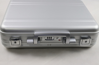 Porte-documents de luxe en aluminium haut de gamme, porte-documents argenté, porte-documents pour ordinateur portable, porte-documents à combinaison sécurisée