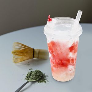 Gobelets jetables en plastique PP personnalisés de haute qualité pour boissons, fruits, lait et bubble tea, 16 oz et 20 oz, avec couvercles - Product Image 4