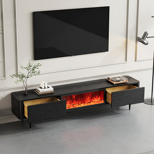 Grand centre de divertissement nordique 75 pouces blanc TV <span class=keywords><strong>Console</strong></span> support meubles salon moderne en bois <span class=keywords><strong>meuble</strong></span> TV supports meubles - Product Image 5
