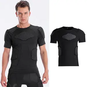 Protecteur de sport Nid d'abeille Protection respirante Ski Basketball Football Rugby Sports Baselayer Chemise anti-collision