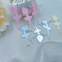3 tipi di danza ragazza taglio metallo muore per Scrapbooking fai da te manuale strumento di produzione Album in acciaio al carbonio Ballerina ragazza Cut Die