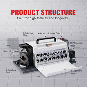 Afilador de Brocas Portátil Z13 3-13MM 120w/4400rpm 90-140 °   Afiladora de Brocas <span class=keywords><strong>Universal</strong></span> Pequeña, Máquina para Afilar Brocas - Product Image 5