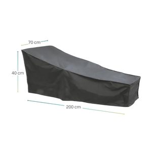 ผ้าคลุมเก้าอี้อาบแดด 200x70x40 ซม. โพลีเอสเตอร์กันน้ำ ป้องกันเฟอร์นิเจอร์กลางแจ้ง - Product Image 2