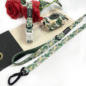 Conjunto de arnés de neopreno personalizado para perro, correa de neopreno con soporte para bolsa de caca de Mascota, collar ajustable para mascota, arnés para perro de alta calidad, venta al por mayor - Product Image 3