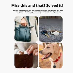 Localizador <span class=keywords><strong>GPS</strong></span> Bluetooth Find My |   Dispositivo Antipérdida de Plástico Impermeable Compatible con AirTag para la Seguridad de Mascotas, iOS/Android, 1 Año de Batería - Product Image 2