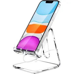 Neues Produkt Clear Acryl Handy Ipad Support Stand Tragbarer Halter für Schreibtisch