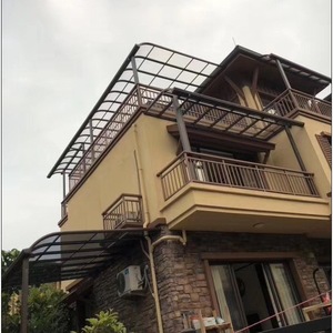 Auvent de villa en alliage d'aluminium, abri de pluie pour patio extérieur, design moderne et imperméable - Product Image 1
