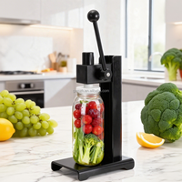 Machine de capsulage manuelle MH pour bidons et bouteilles en plastique jetables, machine de scellage de qualité alimentaire à haute efficacité