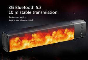 ลำโพงบลูทูธไร้สายแบบพกพา TWS BOOM BOX PRO รุ่นปรับแต่งได้ พร้อมไฟ LED เอฟเฟกต์เปลวไฟ สำหรับงานปาร์ตี้ - Product Image 5