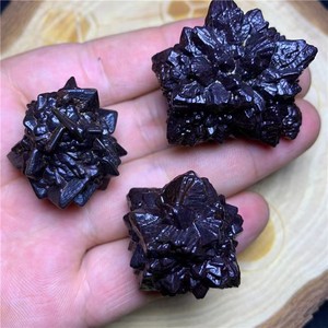 2024 Natural Egyptian Prophecy Black Carbonado Rough Stone Reiki Gemstone Raw <strong>Limonite</strong> for Garden Fengshui Decoration - Product Image 4