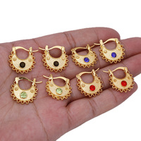 Boucles d'oreilles plaquées or classiques de la mode européenne et américaine du Moyen-Orient