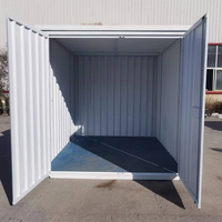 Vente en gros de 20 pieds de conteneur pliable standard maison préfabriquée unité de stockage structure en acier détachable pour application hôtelière
