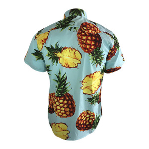 Los hombres Estilo Hawaiano 3D Impresión de piña camisa casual - Product Image 2
