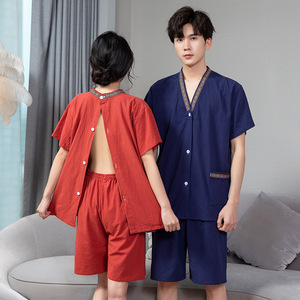 ชุดผ้าฝ้ายโมซิบัสชั่นแขนสั้นสำหรับซาวน่านวดบำบัดชุดดูแลสุขภาพ2XL ไซส์ XL 3XL 4XL 6XL 5XL - Product Image 3