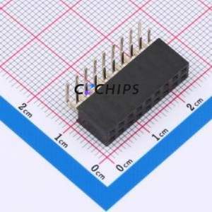 HX PM2.54-2x9P WC Pin Socket Bent Lead Through Hole,P=2.54mm Connector 2x9P 2.54mm 2.54mm Square Hole - Product Image 1