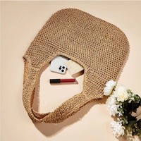 Sacs en raphia de Madagascar tissés à la main pour femmes sacs fourre-tout en paille pleine taille acceptée Logo personnalisé