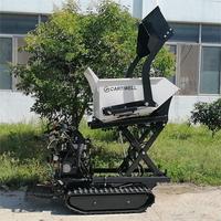 Livraison gratuite ! Prix avantageux Mini-dumper chenillé hydraulique à démarrage électrique, capacité de charge 500 kg, type brouette