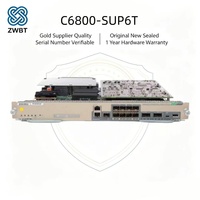 Nuevo y Original Cisco C6800-SUP6T Catalyst Serie 6800, Motor Supervisor 6T, Capacidad Máxima de 6Tbps, Soporta 880G por Ranura, Enlace de Datos por Fibra