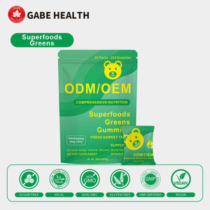 Gummies de superaliments verts à marque privée pour soutenir la digestion et la santé intestinale, supplément personnalisé OEM - Product Image 3