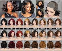 Nouvelle Perruque Courte Cheveux Vierges 13x4 Lace Frontale Complète Pixie Bouclée Vente Chaude en Gros Brésilienne Afro Bouclée Cheveux Humains