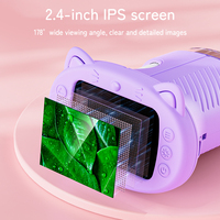 Microscopio Digital Inskam 386 de Color Morado, Pantalla de 2.4 Pulgadas y 2MP, 1000X, Juguetes Educativos, Microscopio de Mano para Niños
