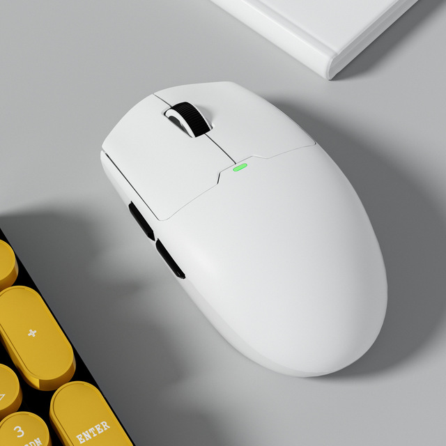 Ergonomic 2.4G BT Dual Mode Wireless Gaming Mouse Right Hand Orientation Optical Rechargeable USB Type-C Connection Plastic