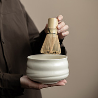 Ensemble Matcha japonais classique bol en céramique thé fouet support cuillère à thé accessoires outils pour la cérémonie du thé inspiré de la dynastie Song
