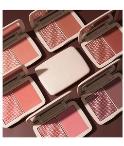 Vegan Cream Blush Colorete Highlighter Palette Etiqueta privada Mate y Shimmer Powder Cream Blush Palette Powder - Product Image 3