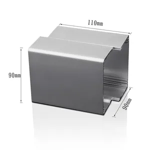Amplificadores de potencia Caja de equipo eléctrico Caja de perfiles de extrusión de aluminio anodizado personalizado para proyecto electrónico