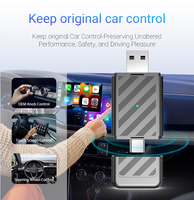 Adaptateur portable sans fil CarPlay et Android Auto OEM ODM avec garantie d'un an - Contrôle vocal et cartes en ligne