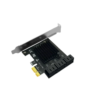 Siyah 6-<span class=keywords><strong>Port</strong></span> için SATA PCIE adaptörü masaüstü sabit disk genişletme kartı Synology NAS dizisi ESXI sürücüsüz stok mevcut - Product Image 6