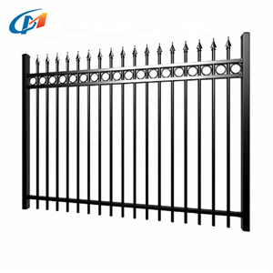 Clôture en fer forgé durable Porte <span class=keywords><strong>tubulaire</strong></span> Jardin Panneaux de clôture en acier pour maison - Product Image 1