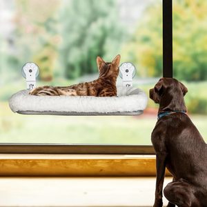Amaca per Gatti da Finestra con Doppio Ventosa, Pieghevole e Confortevole, Letto Sospeso per Prendere il Sole - Product Image 2