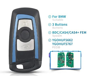 Llave Inteligente de Repuesto para Serie F 5 7, FEM/BDC CAS4 CAS4+ EWS5, 315MHz 434MHz 868MHz, 2009-2016, YGOHUF5662 - Product Image 6