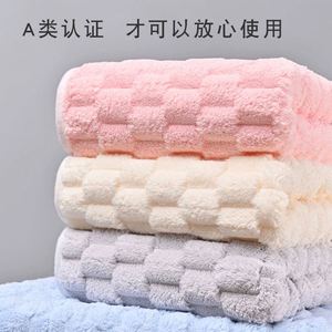 Wholesale Super Absorbent Coral Velvet Microfibre Woven Bath <b>Washcloths</b> Solid Color Thickened Soft Skin-Friendly Eco Friendly - Product Image 3