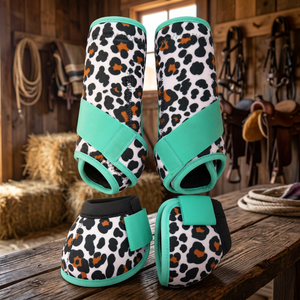 Juego de Espuelas y Botas Protectoras Oxford Personalizadas para Caballos - Protección Ligera Profesional para Patas en Exteriores - Product Image 3
