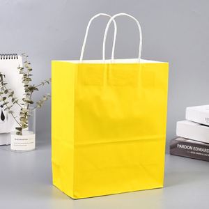 Wholesale Promotional Classic Recyclable Kraft Paper Mailer <b>Bags</b> for Shoes Clothing Fur Socks Custom Logo Screen Printing - Product Image 4