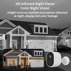 Kamera Keamanan Nirkabel Luar Ruangan 2K Kamera WiFi Nirkabel Dalam Ruangan Kamera Bertenaga Baterai untuk Keamanan Rumah Tuya Smart - Product Image 6