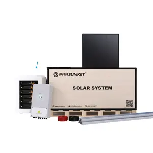 Kit solare ibrido completo del sistema di energia solare 5kw 10kw 15kw 20kw tegole solari per uso domestico