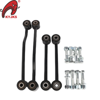 Kit de 4 biellettes de barre stabilisatrice avant en acier de haute qualité pour Jeep Wrangler JL Noir avec garantie de 3 ans KEJKS OEM