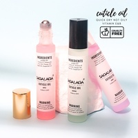 SAGALAGA Huile à cuticules roll-on 10ml Jojoba Vitamine E Parfum Fruité Soin des Ongles Portable Étiquette Personnalisée OEM Vente en Gros Stock Prêt