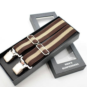 Bretelles élastiques réglables en cuir à dos en Y avec 3 clips pour pantalons de <span class=keywords><strong>mariage</strong></span>-Porte-jarretelles pour vêtements de cérémonie - Product Image 1