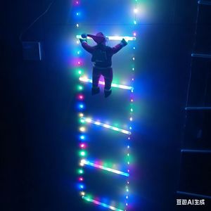 Luces LED de Papá Noel trepando, guirnaldas de luces LED, decoraciones navideñas para exteriores, luces de ambiente festivo - Product Image 1